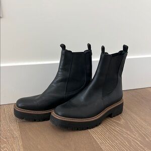 Sam Edelman Black Leather Chelsea Boots